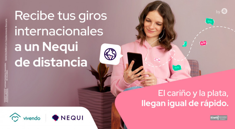 Giros internacionales con Nequi: ¡más que plata, un abrazo!