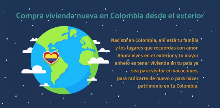 Compra vivienda nueva en Colombia desde el exterior